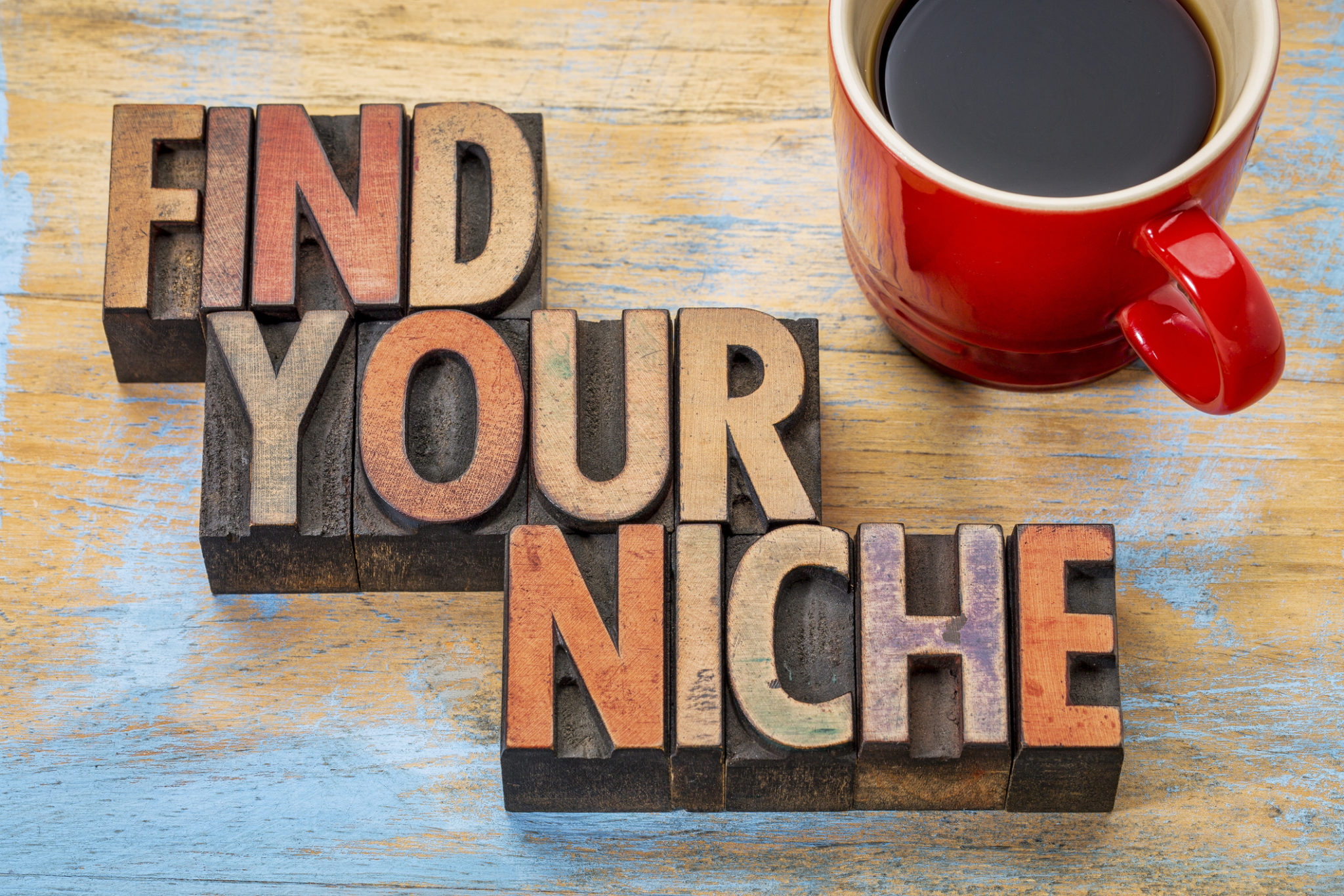 Find your niche word abstract